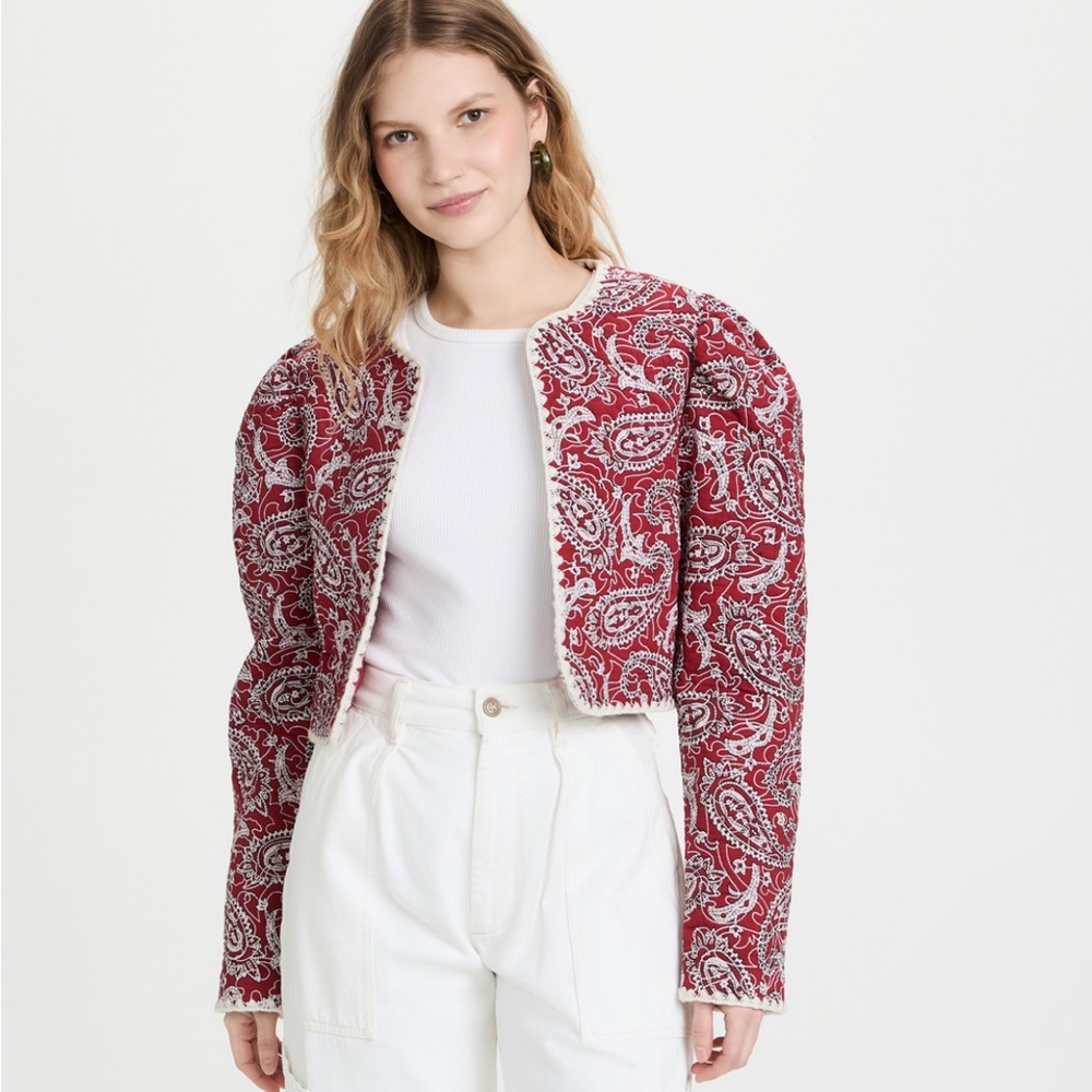Sea Quilted Cropped Jacket